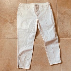 White jeggings. Size 16
